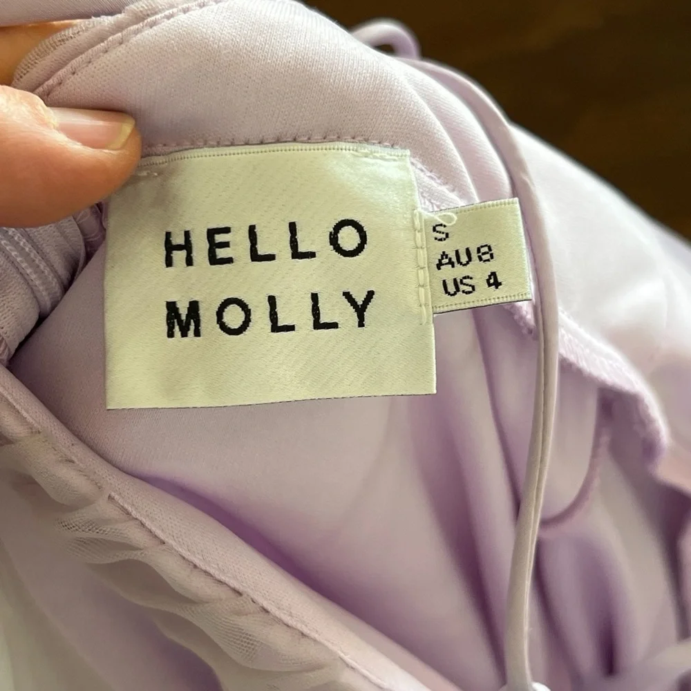 Hello Molly Blush Pink Tulle Midi Dress - Picture 8 of 9